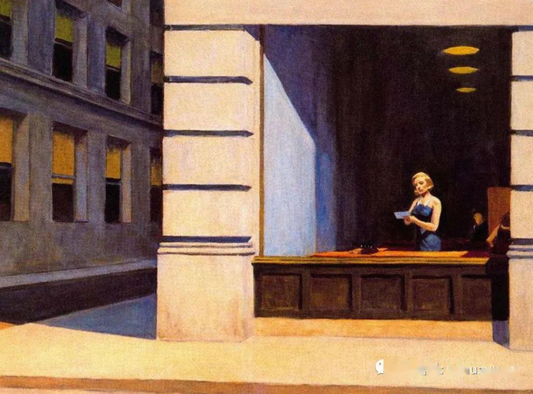 (edward·hopper 1882年7月22日- 1967年5月15日)美国现实主义画家,版