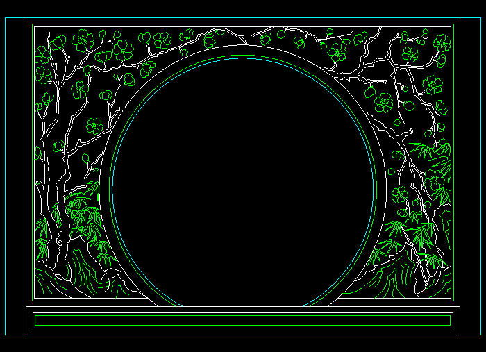 分享常用屏风cad图纸