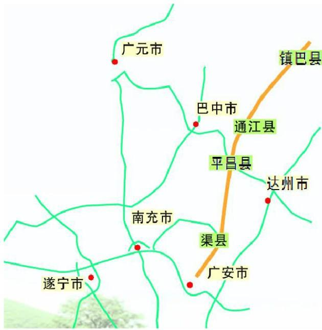 镇巴高速平昌路过乡镇图片