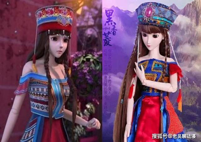 原创叶罗丽仙子被诅咒变成娃娃辛灵比冰公主还漂亮最美的是黑香菱