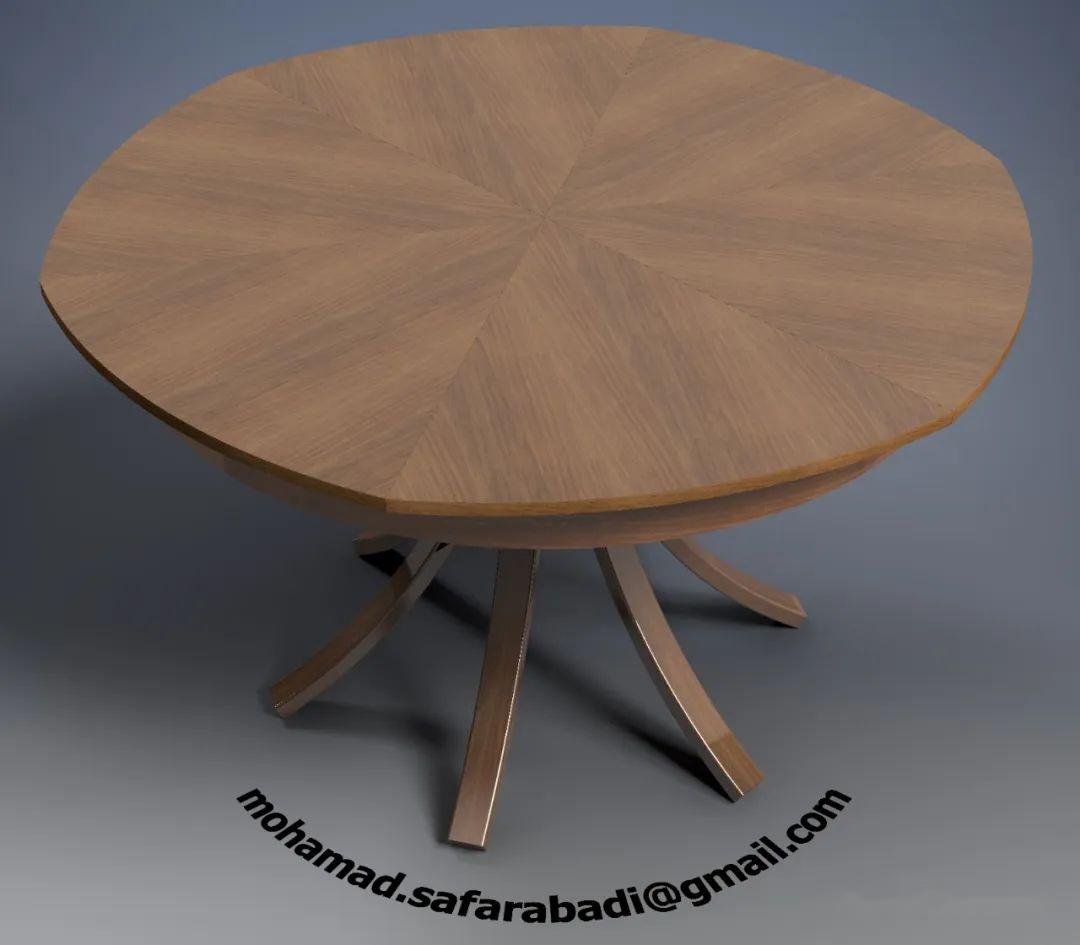 木友们,你们一直想要的可扩展的旋转开合式桌子3维设计图纸免费送你了