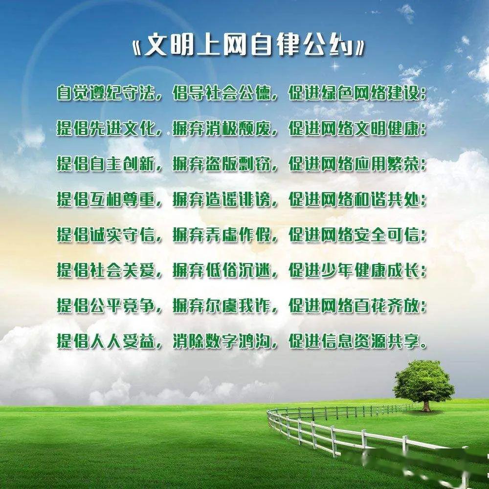 文明上网我们该怎么做