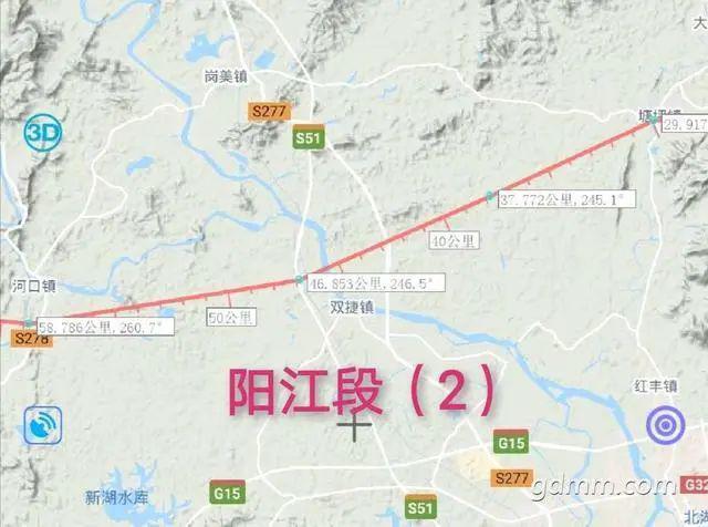 阳春市双滘镇地图图片