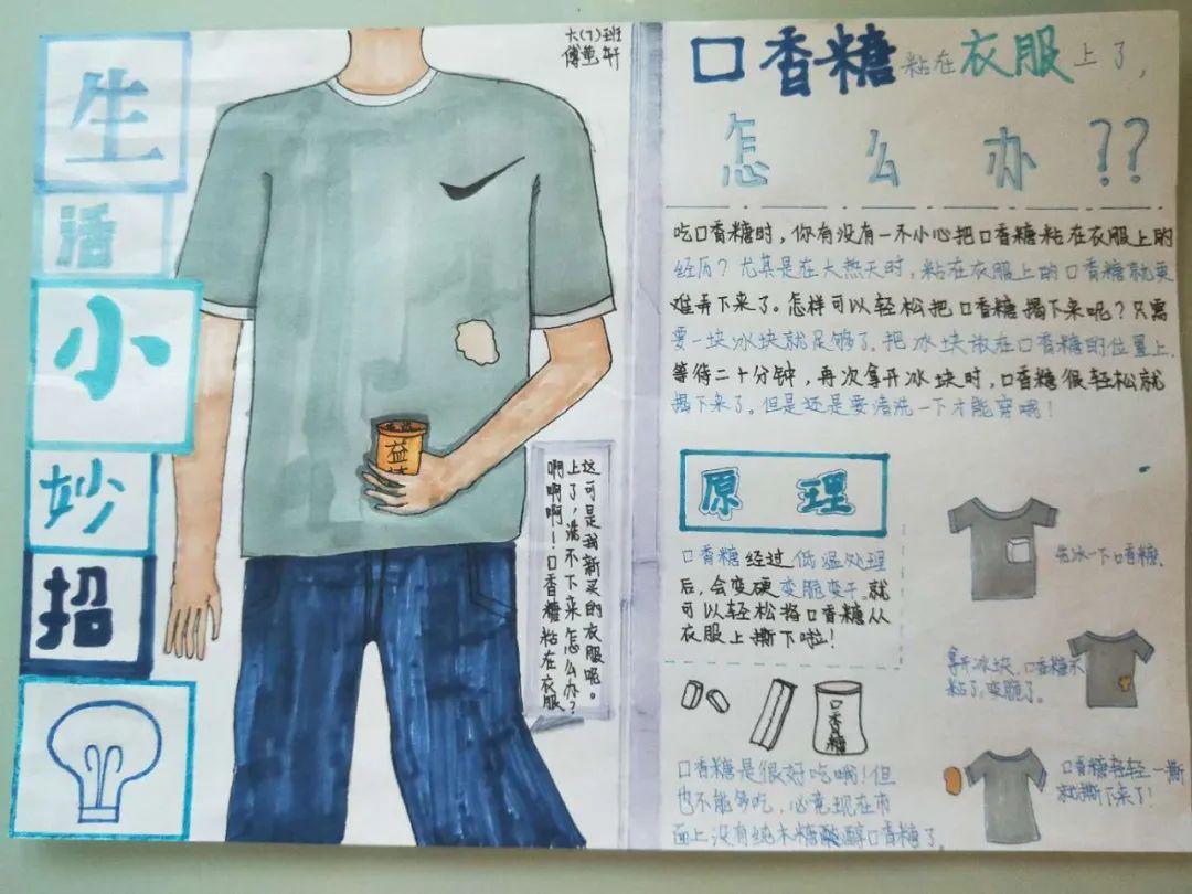 叠衣服的手抄报图片