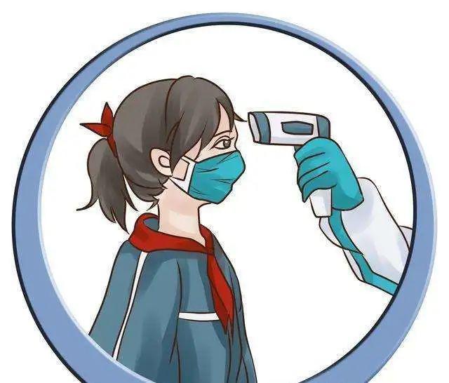 测体温复学攻略三5.摘取口罩时单手勾住口罩系带处取下.4.