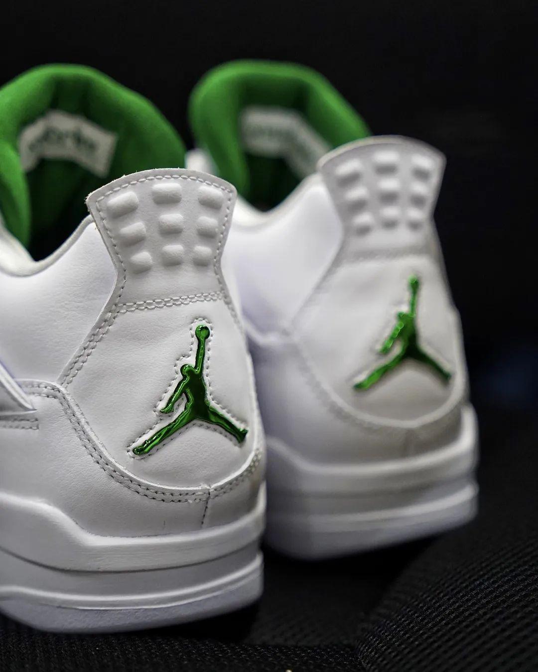 白色才是代表夏天的颜色,aj4白绿美照来袭,爱了!