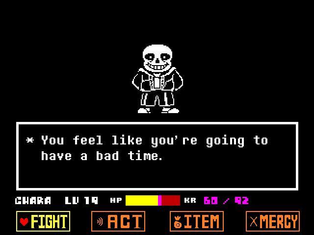 和合金装备中的狙击手恰恰相反,sans看似弱,实则强的可怕!