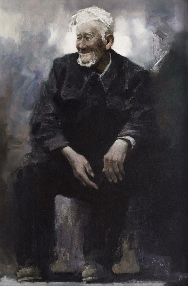 《寒凝大地》油画 1980年 208×158cm 中国美术馆收藏 陈逸飞,蔡江白