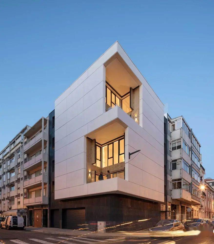 建筑精彩迷人的建筑转角处理平面造型