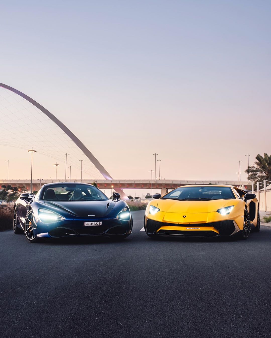 "双子版"兰博基尼aventador sv和迈凯伦720s