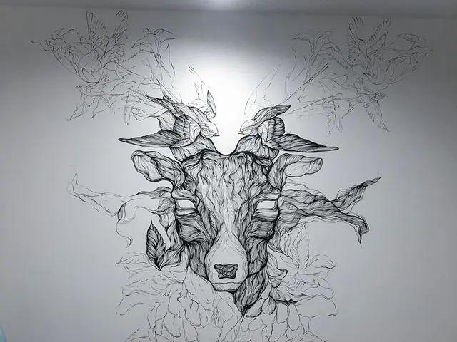 用线条霸占墙绘是什么体验