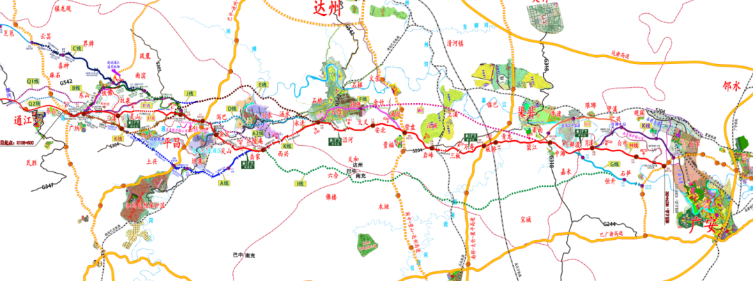 速看巴中漢巴南鐵路鎮廣高速最新消息