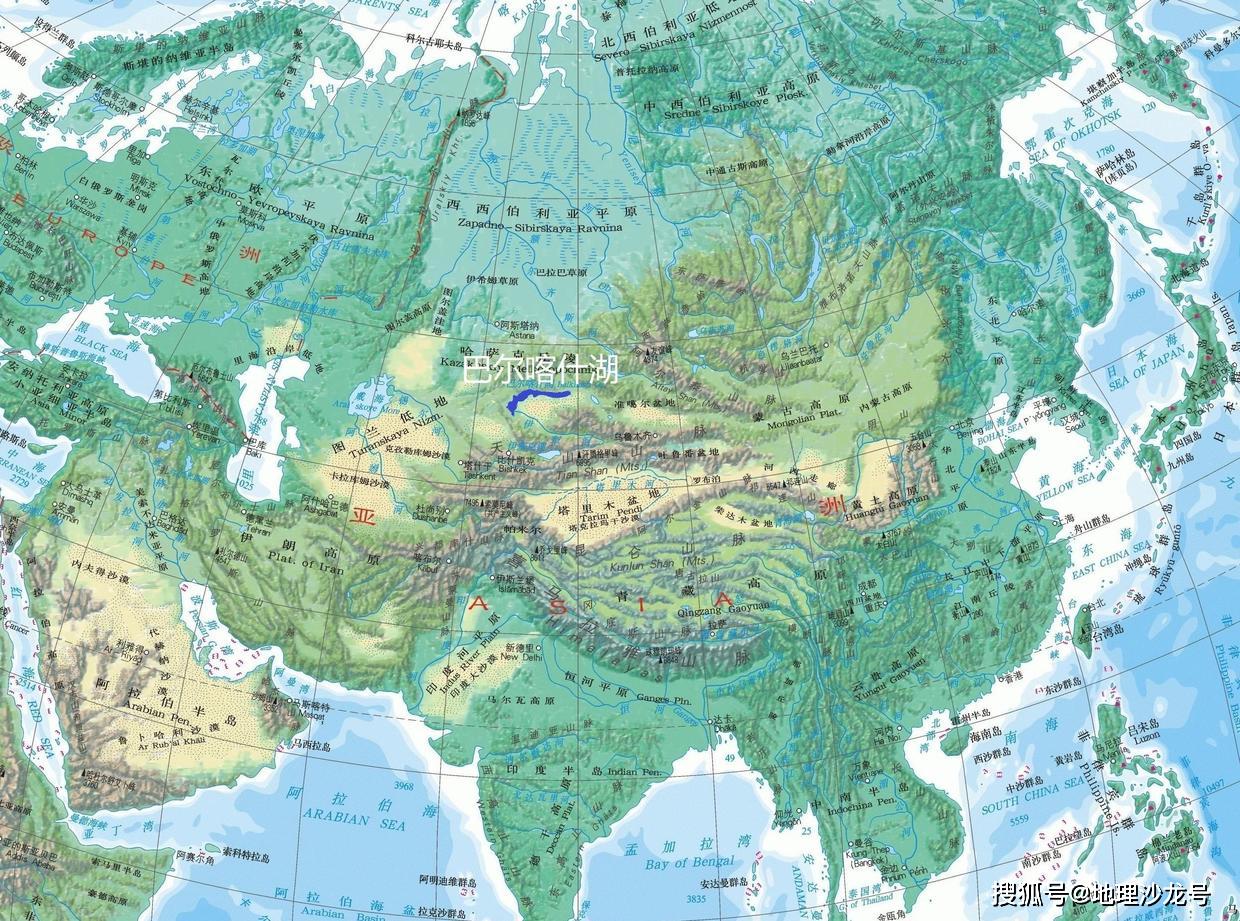 湖泊有咸水湖和淡水湖之分但是巴尔喀什湖却一半淡水一半咸水