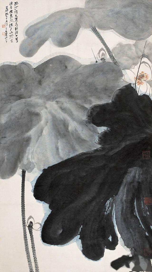 张大千画荷花我一辈子都不会厌倦