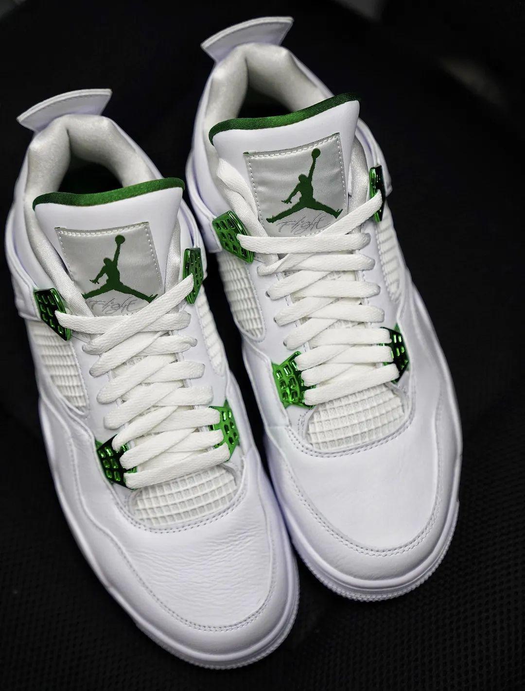 白色才是代表夏天的颜色,aj4白绿美照来袭,爱了!