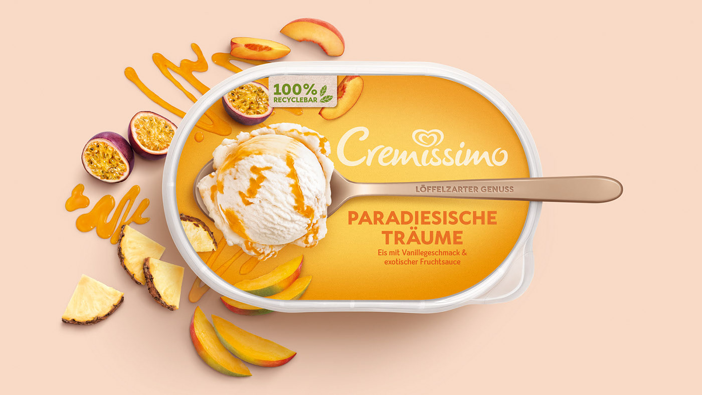 超越时光的经典设计可口的冰淇淋雪糕包装