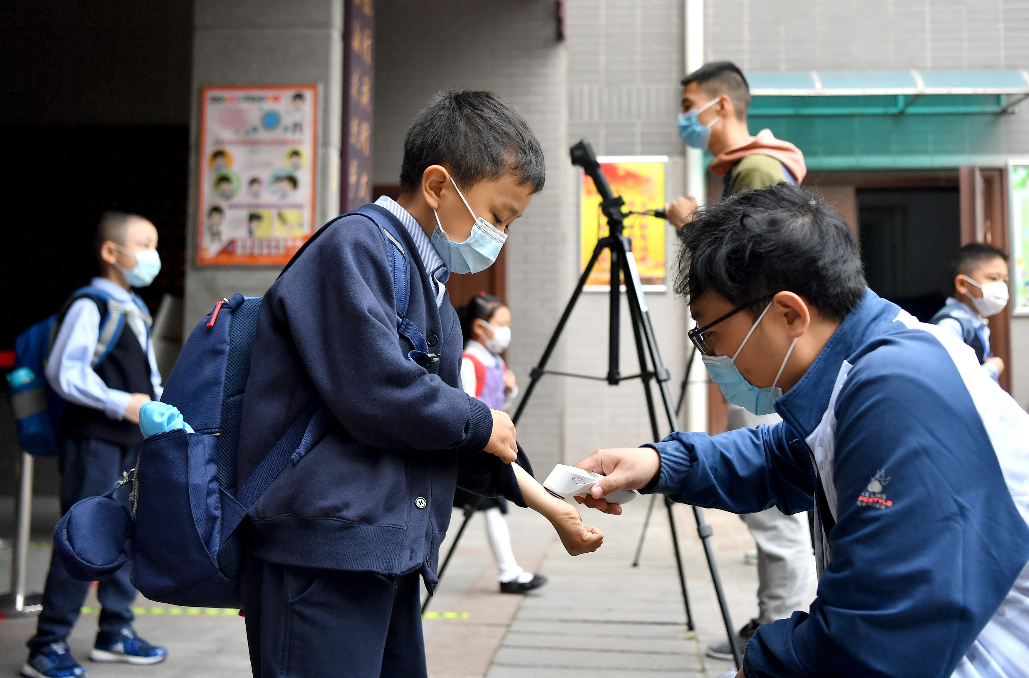 5月11日,陝西省西安市新城區後宰門小學一年級的學