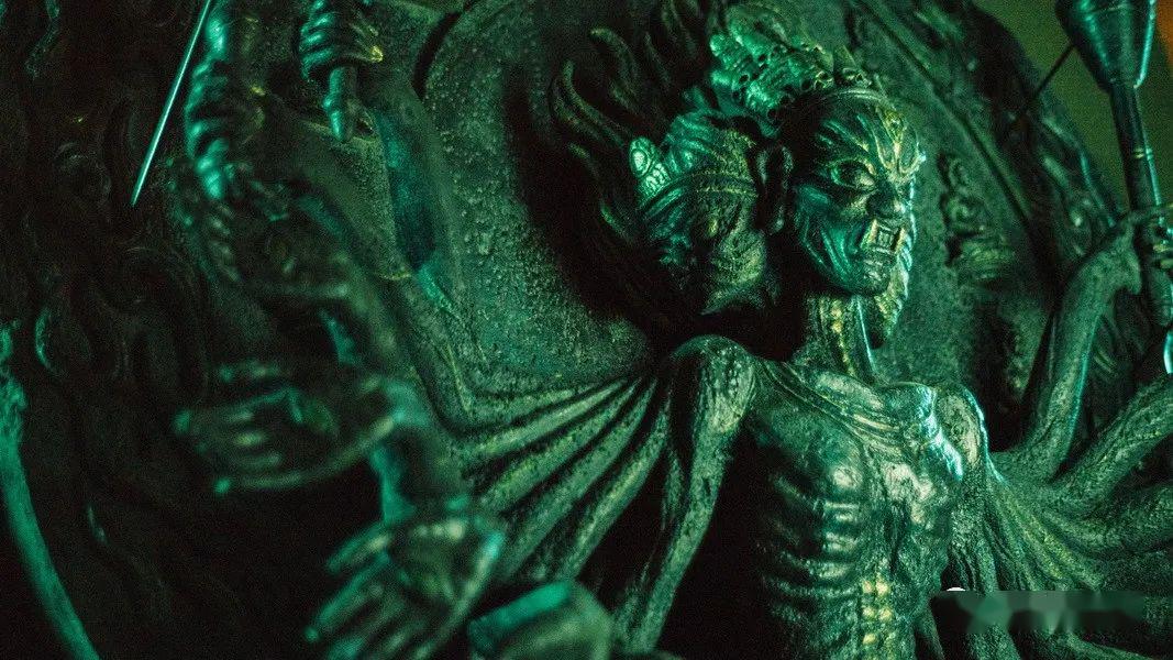 西夏墓室的最终搭建效果制作方面,本来这个睡佛是可以完全由cg来