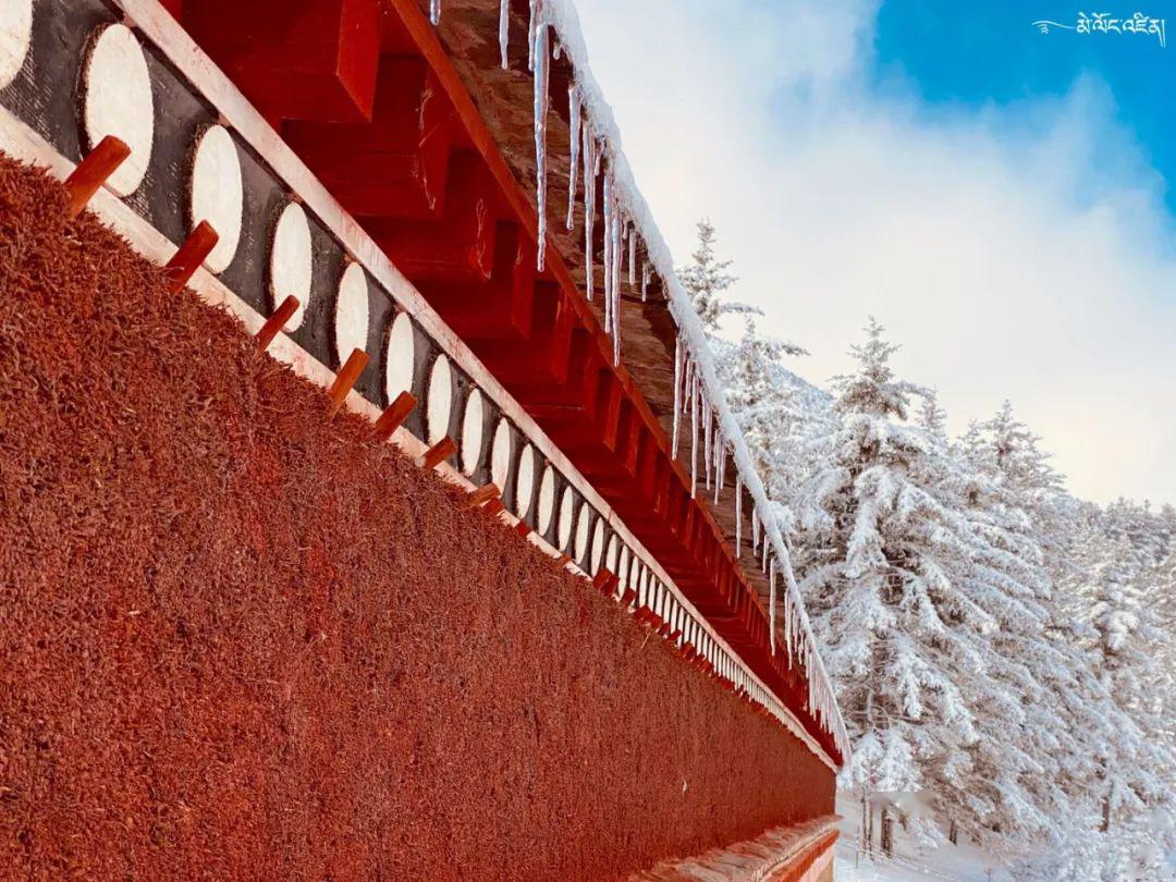 拉卜楞寺雪景图片