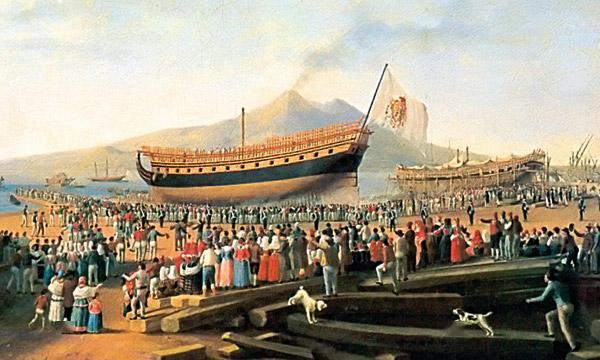 造船厂在意大利那不勒斯斯塔比亚海堡成立,这就是芬坎蒂尼最早的起源