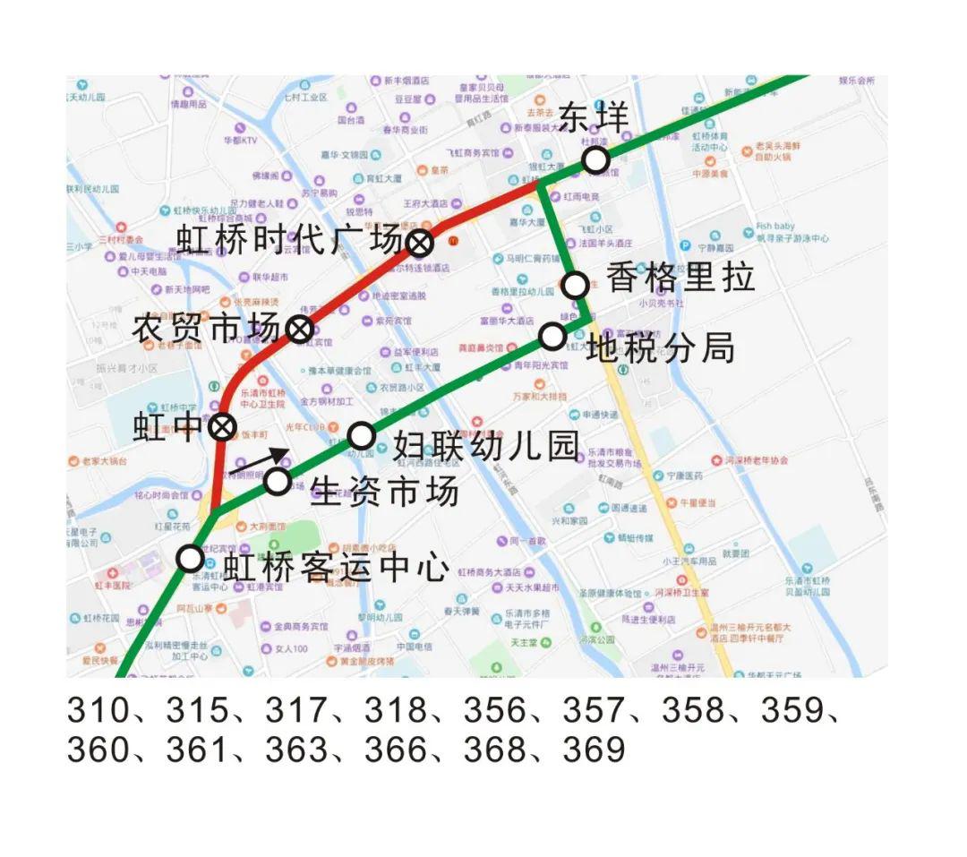 注意乐清这些路段开始施工多条公交线路调整