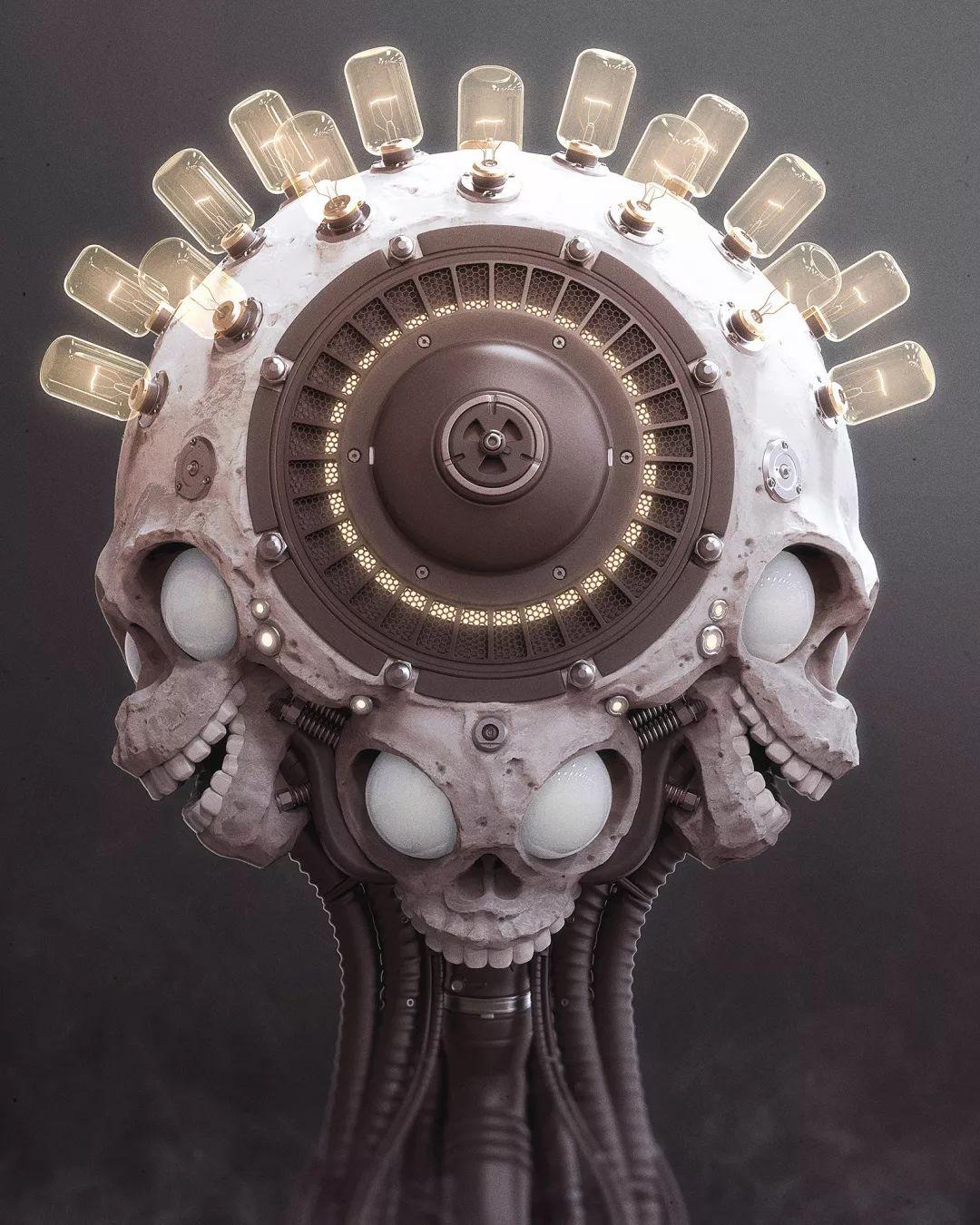 美术鉴赏光影与材质构建的机械艺术美国3d艺术家markvanhaitsma