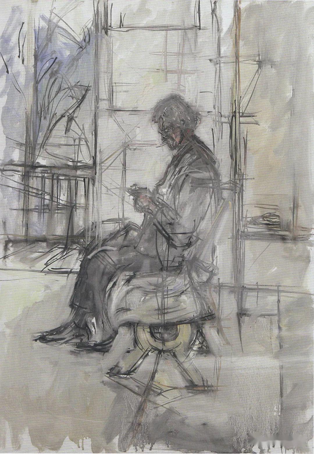 艺术作品分享贾科梅蒂的母亲肖像