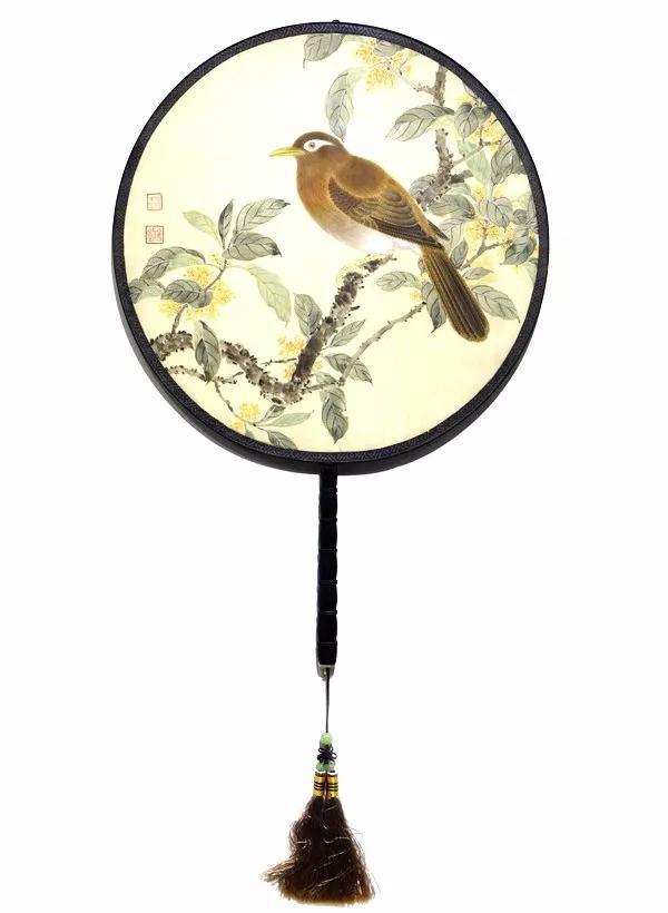 中国圆扇画绝美让人眼前一亮