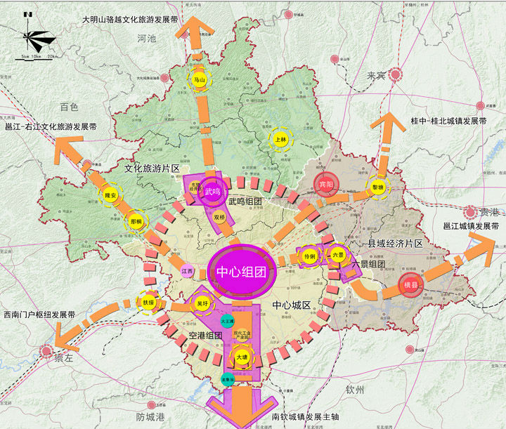 南寧城市發展整體向東重點向南五象新區之後哪裡才是下一站