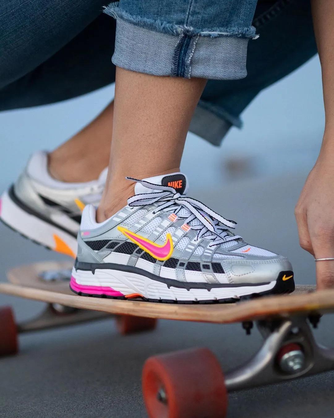 nike w p-6000 white/oracle/aqua magic 逐梦太空 美女运动鞋