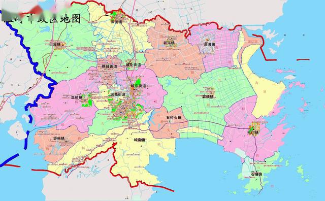 温岭市地形图图片