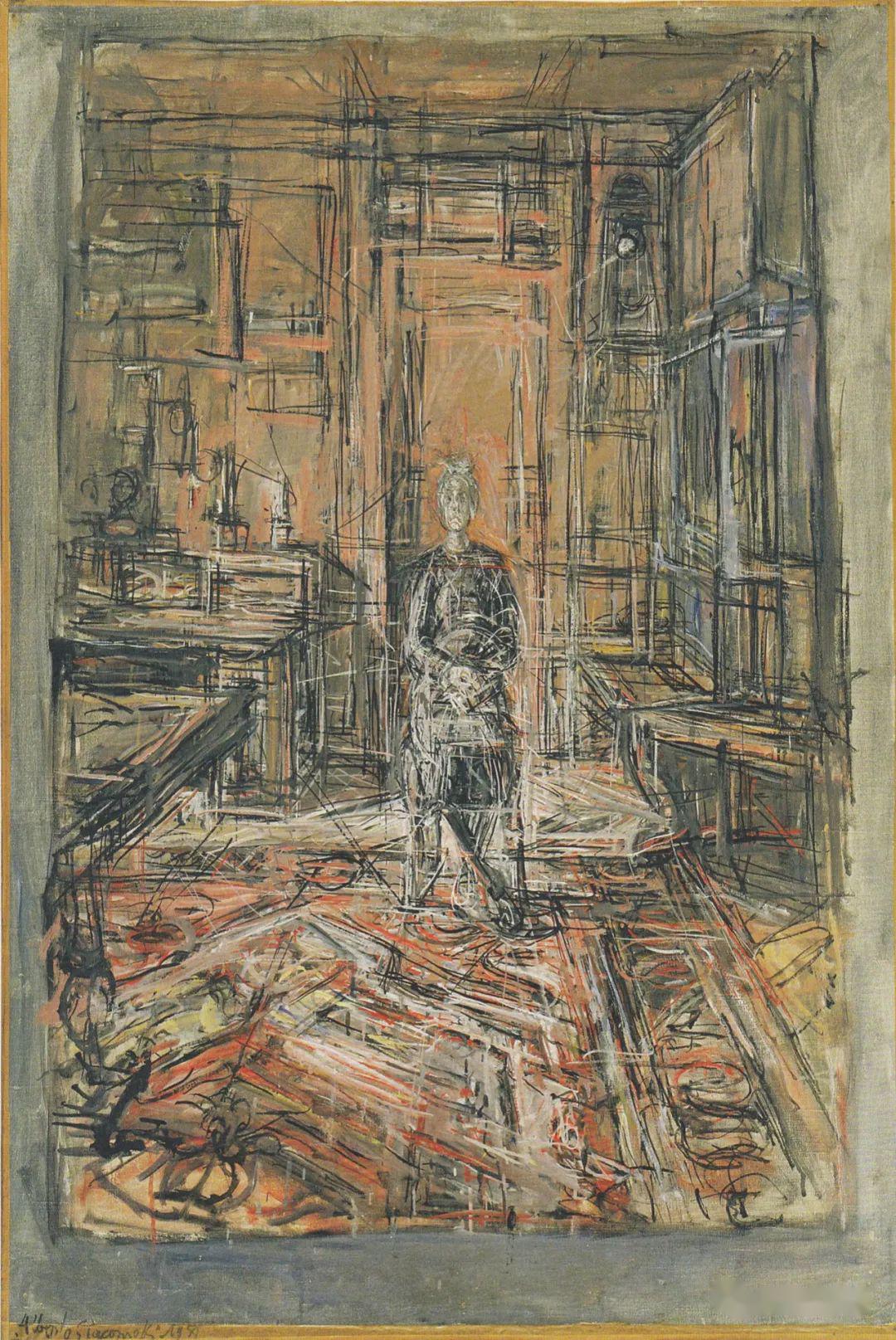 艺术作品分享贾科梅蒂的母亲肖像