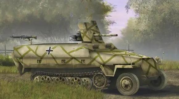 德军装甲掷弹兵排长的座驾:sdkfz 251/10型37毫米炮半履带装甲车