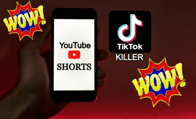 "shorts"基本功能和tiktok类似,亮点是用户可以使用youtube music中的