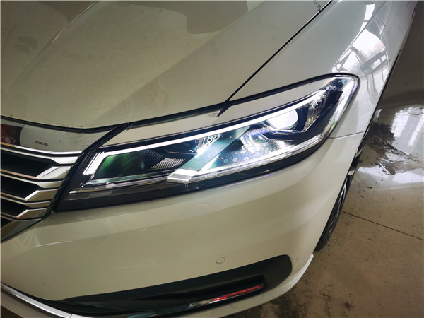 太原改灯大众朗逸plus大灯改装欧司朗cbiled双光透镜