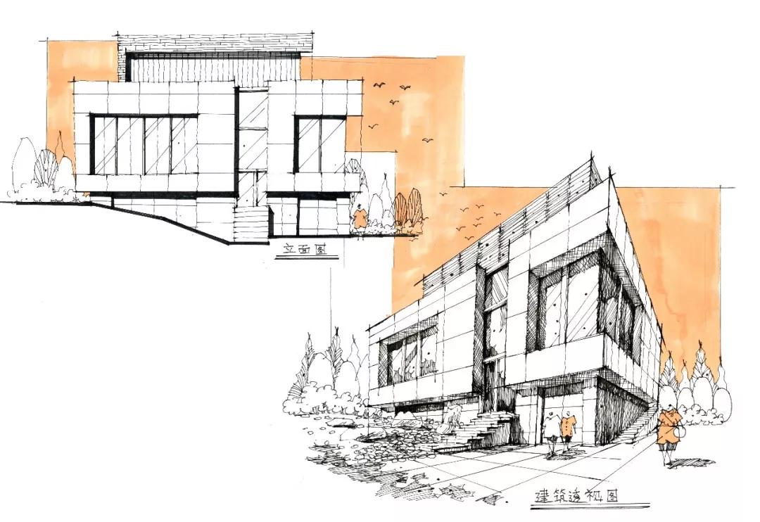 淺談建築手繪的訓練方法_草圖
