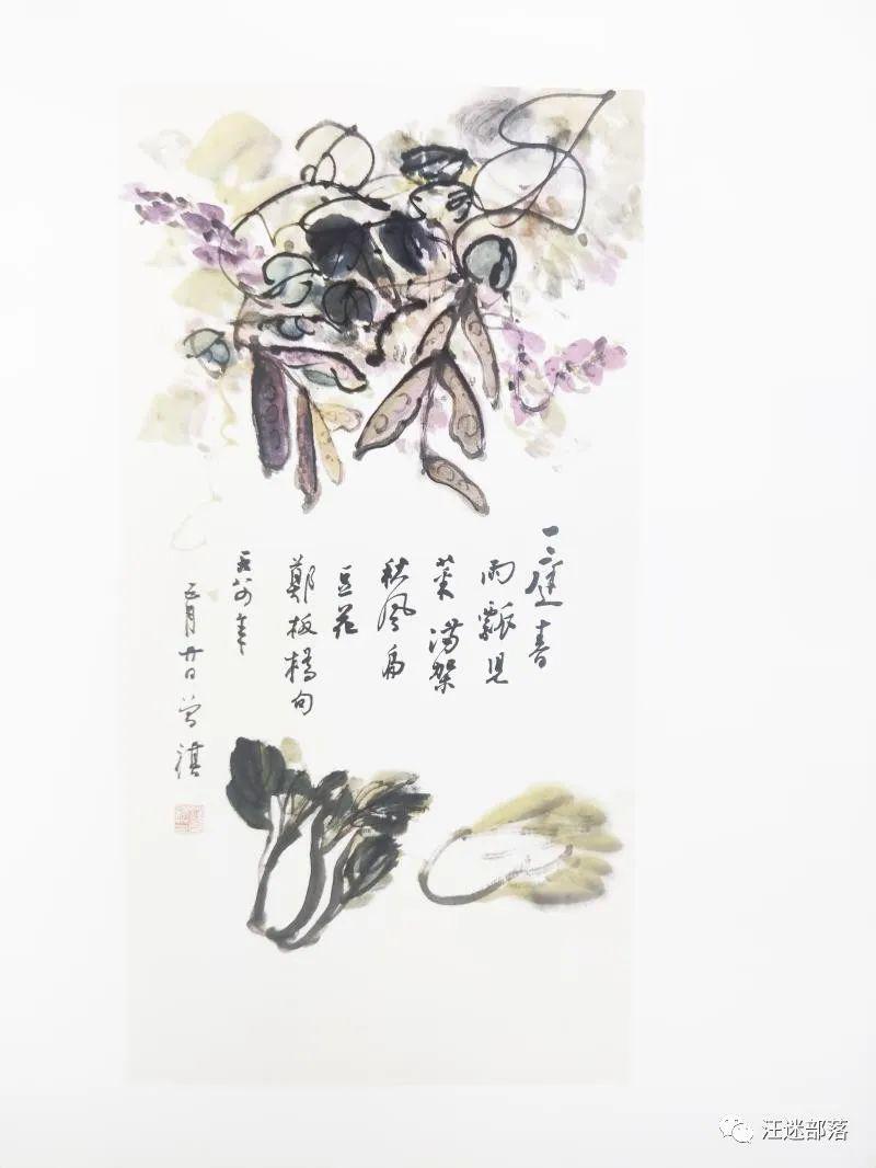 "画家"汪曾祺:我的画,也只是白云一片而已_绘画