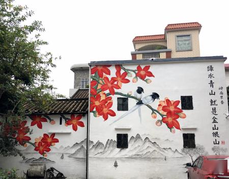 九江敦根社区乡村振兴再发力创意艺术涂鸦惊艳亮相