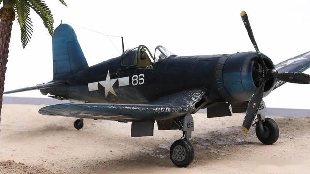 田宮72f4u1a海盜戰鬥機模型作品