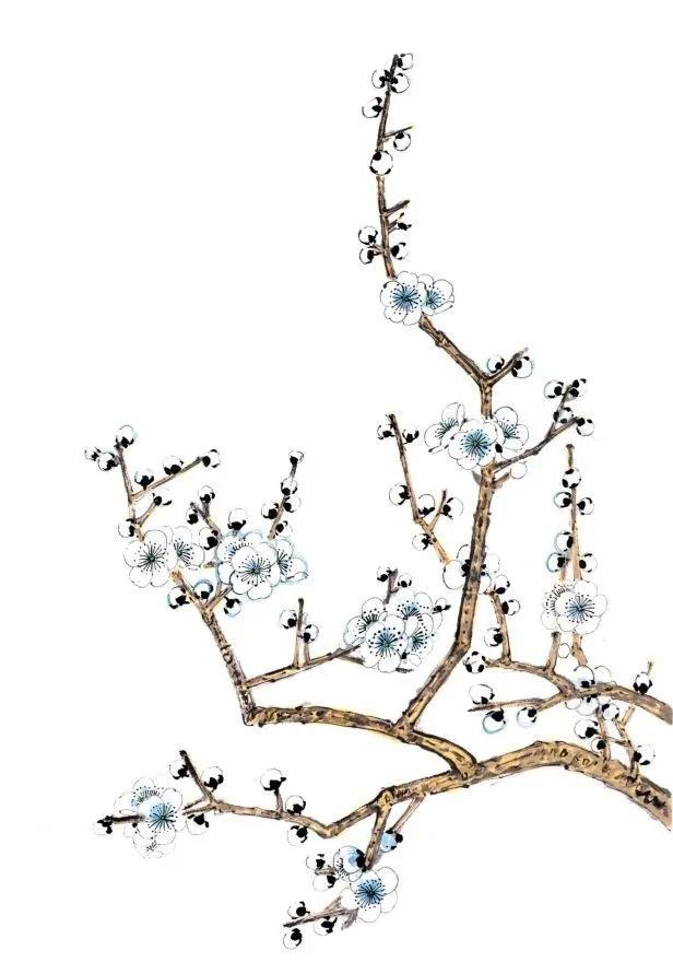 图文教程工笔早梅