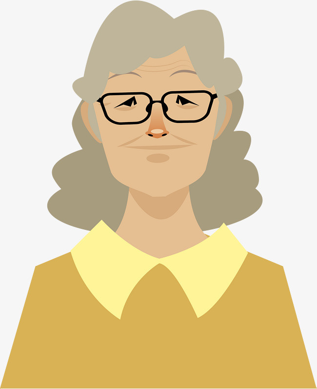 他本以为会见到一位年轻的美女,结果却是一位老太太开了门.