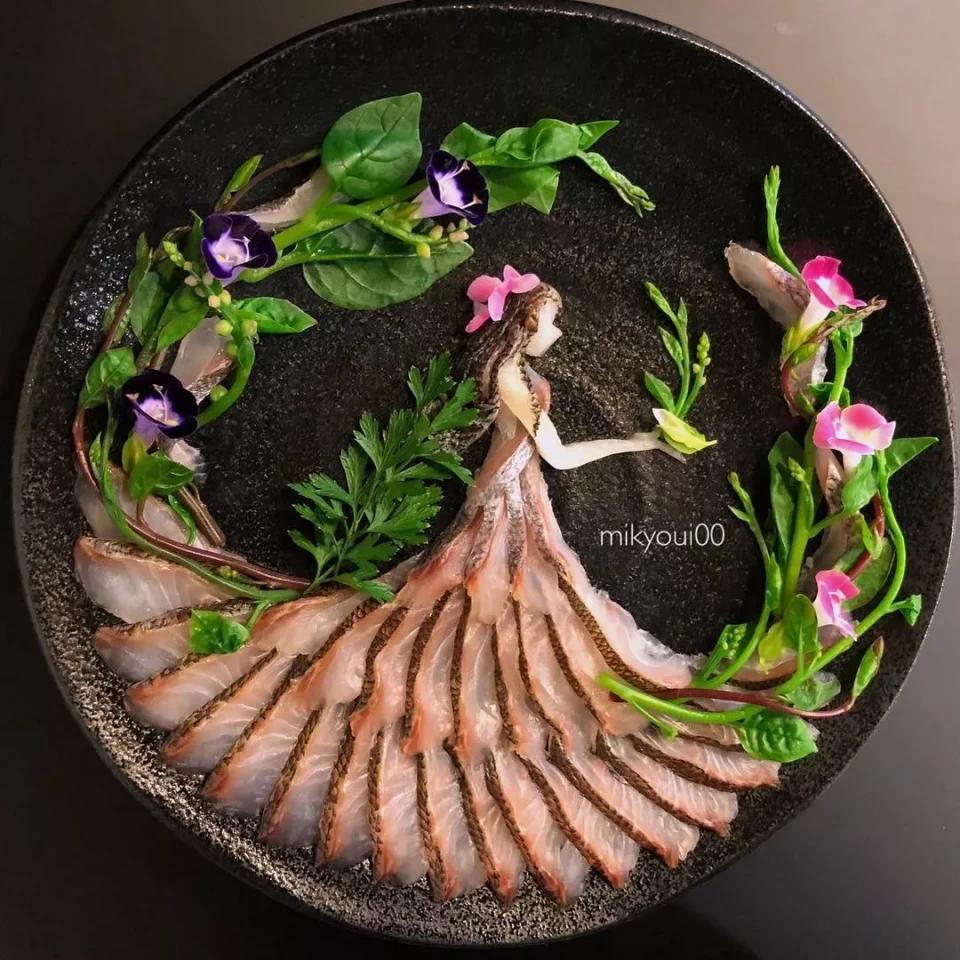 史上最销魂的刺身摆盘开眼了