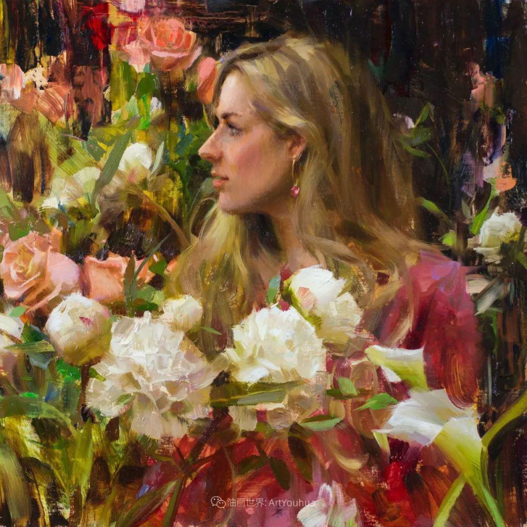 美国画家丹尼尔基斯花卉油画作品欣赏
