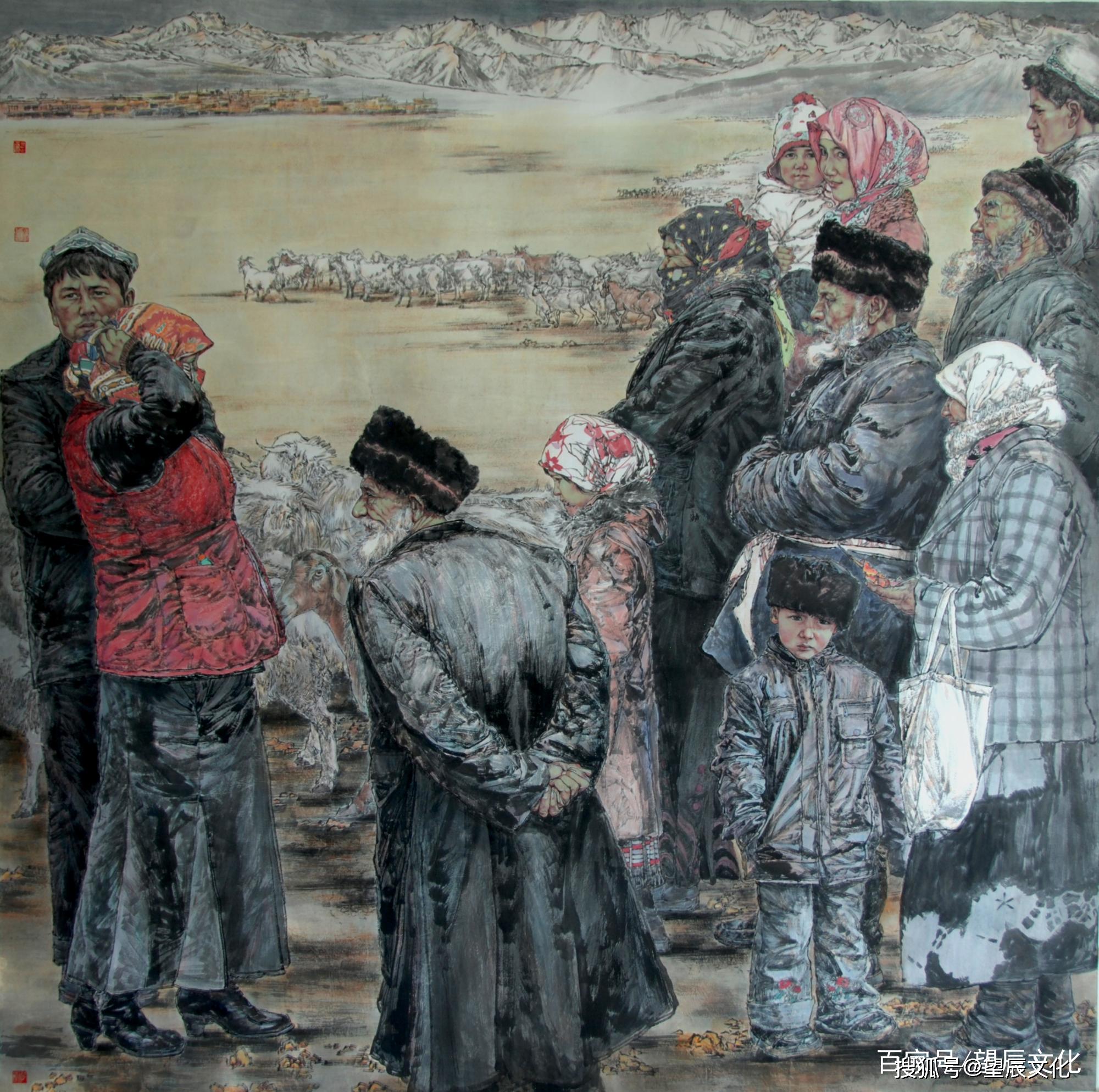 中国当代著名画家刘艺青人物画作品欣赏