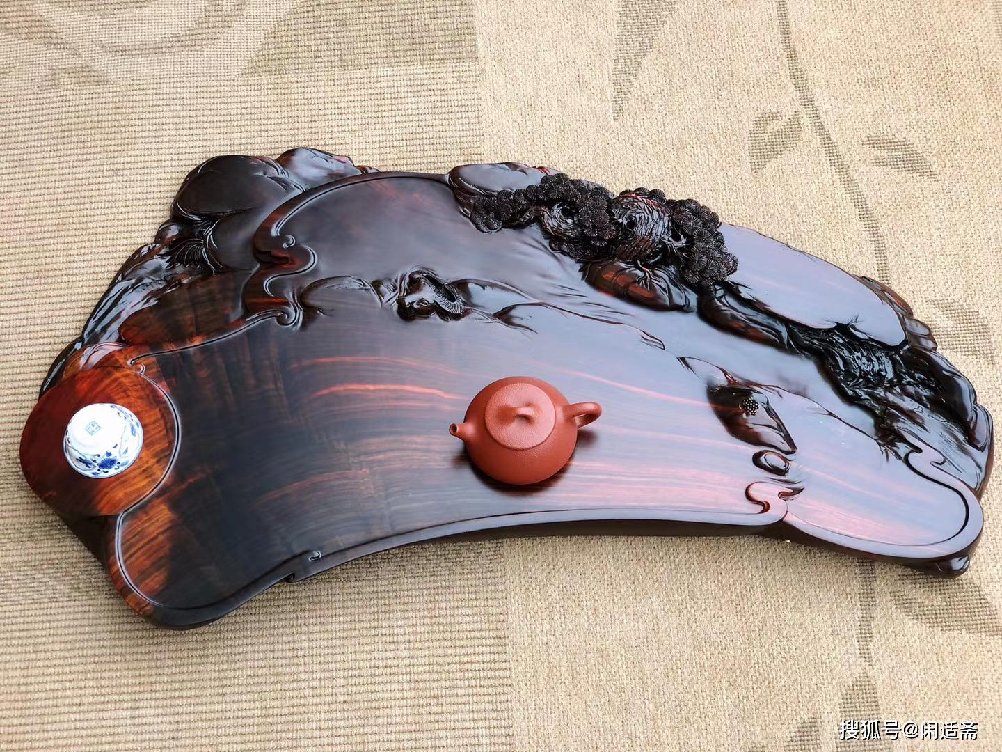 大红酸枝,红木茶盘,茶室客厅使用