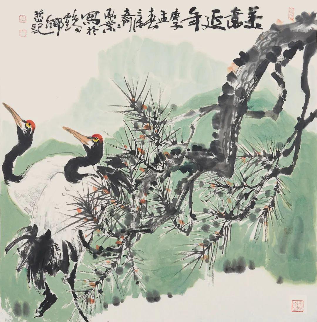 沈稳松 春红沈稳松 竹石夏一栋 诸事大吉夏一栋 诸事顺遂范广仁 松石