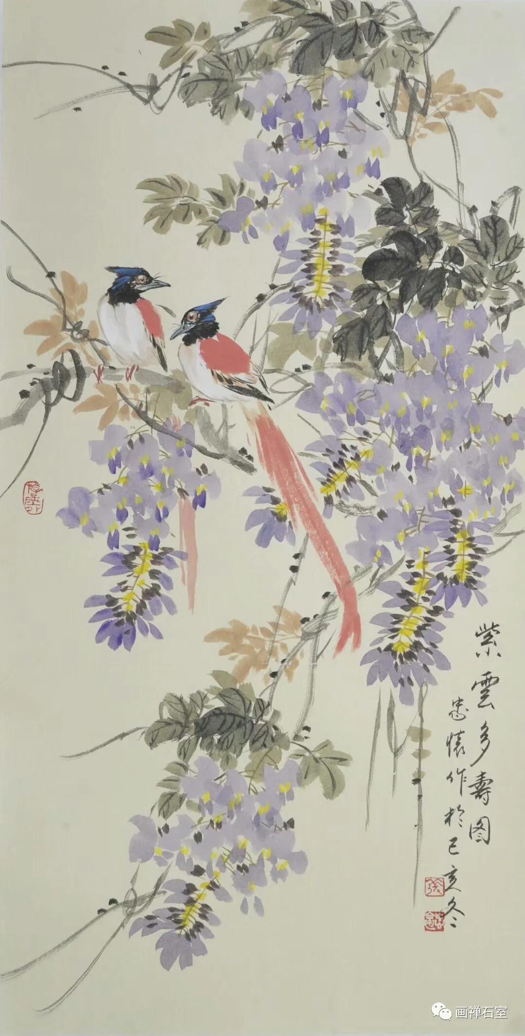 张忠怀写意花鸟画作品赏析