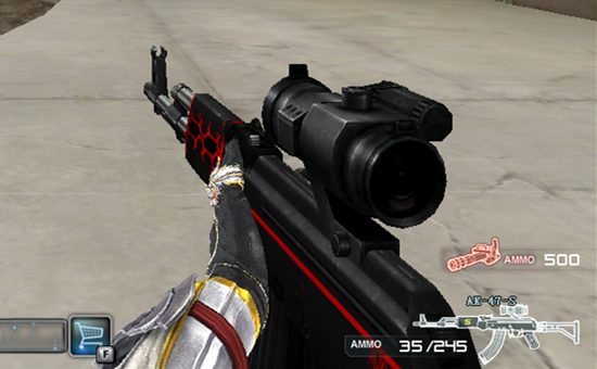 瞄准镜ak47也就是在ak47上加装了一个瞄准镜,右键可开启面瞄准镜,能