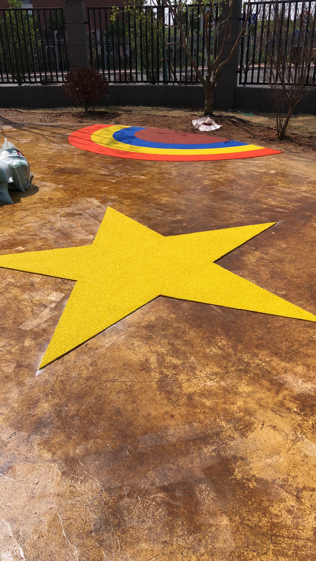 epdm塑胶地坪定制图案-色彩丰富