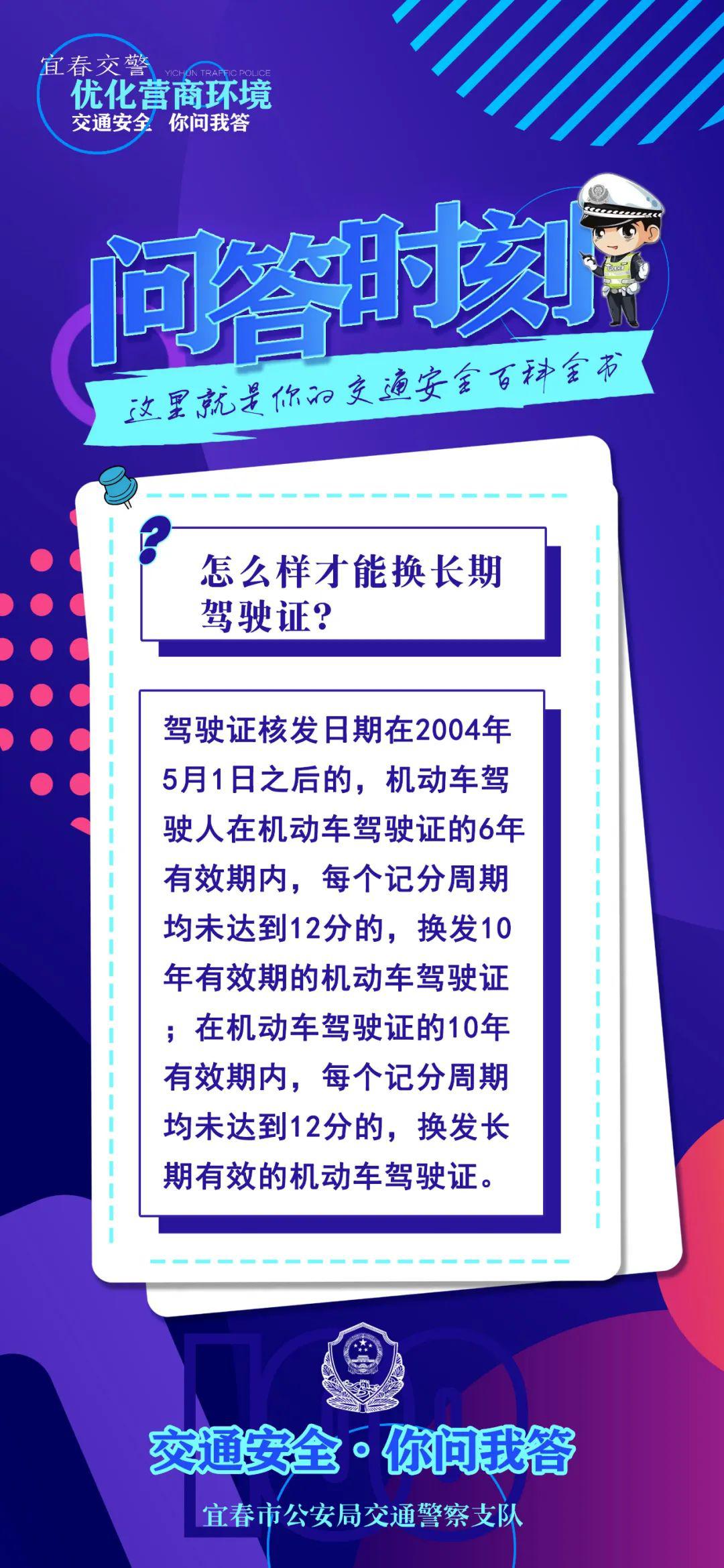 【问答时刻】怎么样才能换长期驾驶证?